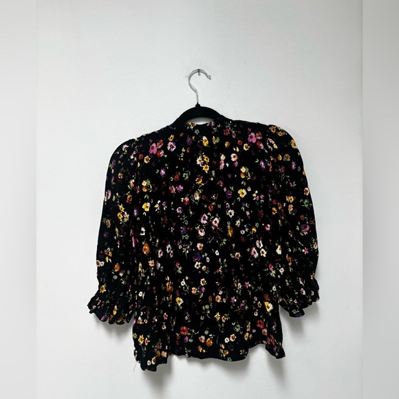 SELECTED FEMME | slfjyn floral print blouse | size 34 - Picture 5 of 6
